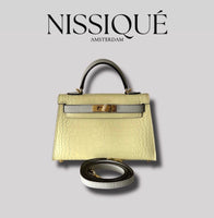 Kaylee Croco Yellow Grey