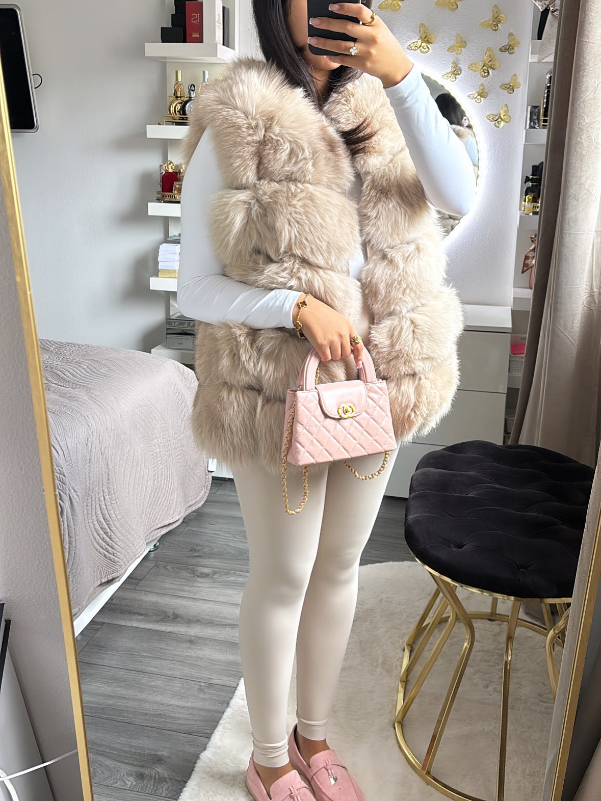 Bodywarmer Coat Beige