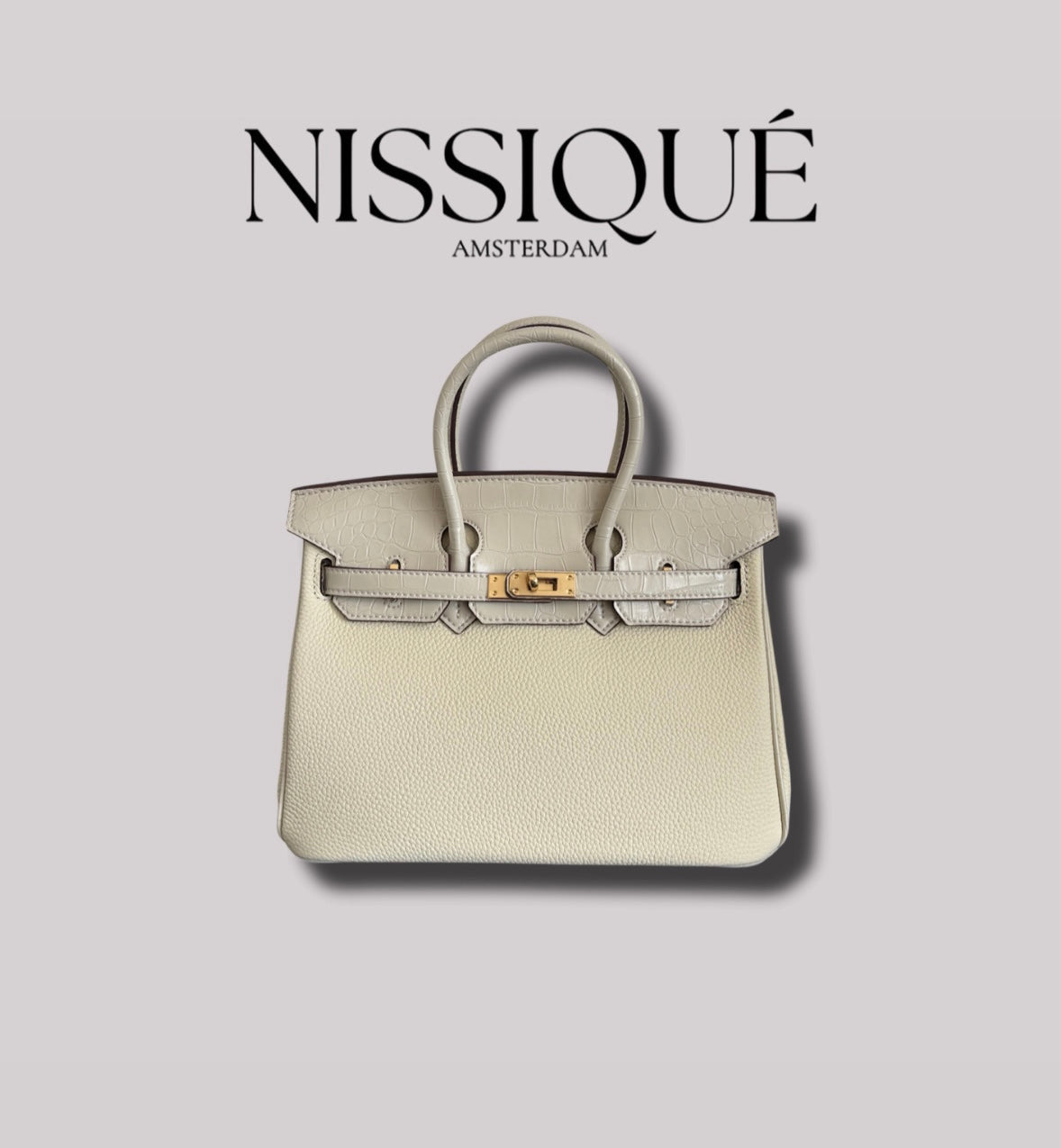 Belle It Light Beige Croco