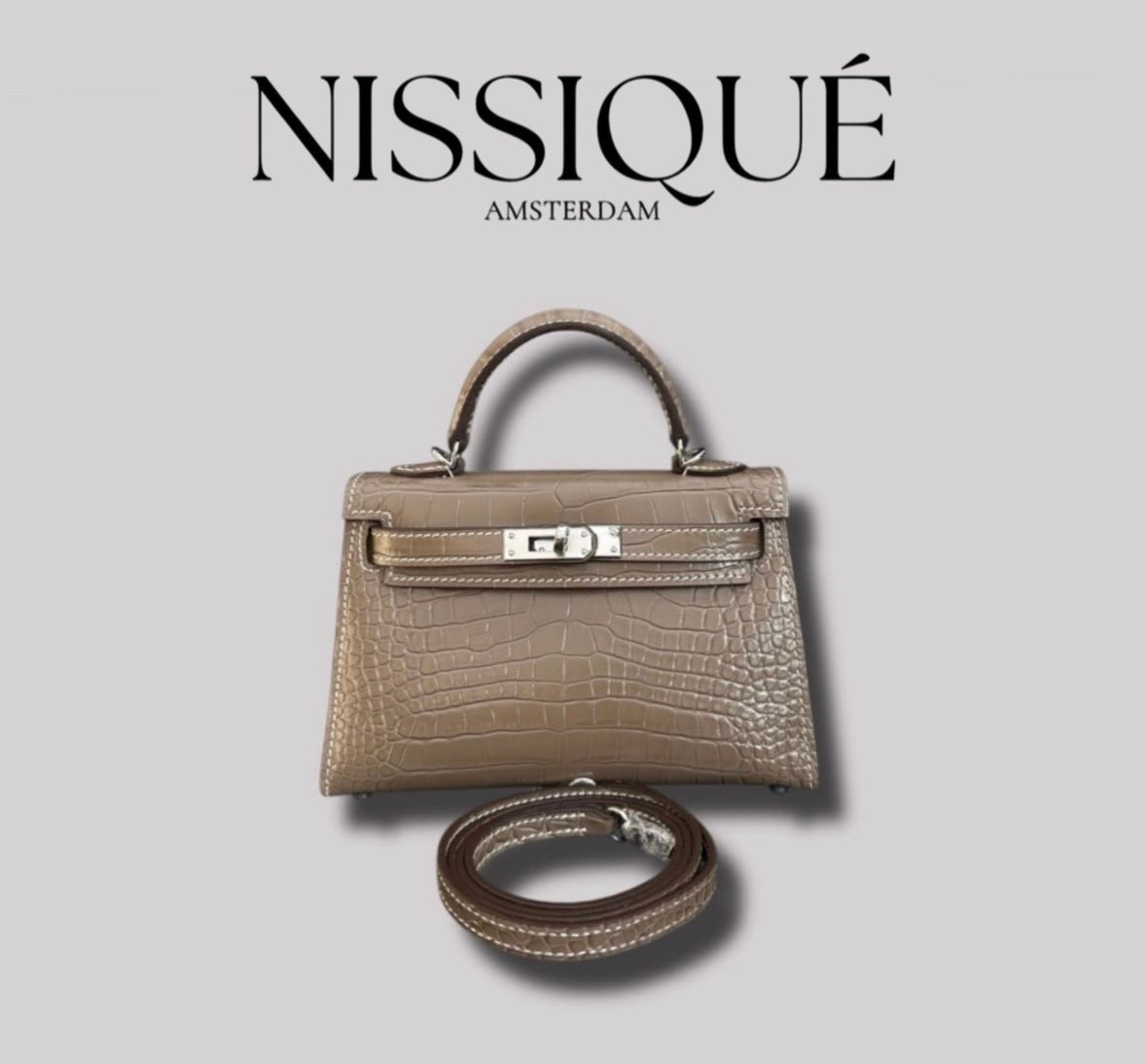 Kaylee Croco Taupe