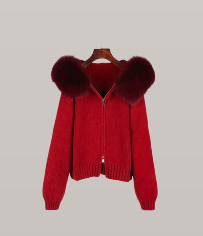 LUNARA - COAT BORDEAUX ( PRE ORDER )