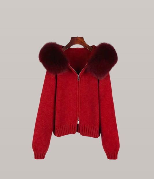 LUNARA - COAT BORDEAUX ( PRE ORDER )