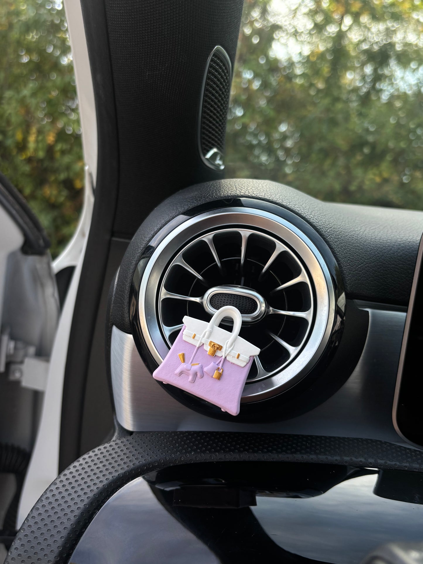 Car Diffuser Bag - Purple White