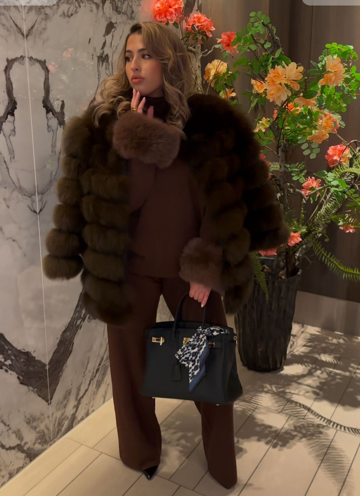 Choclate Fur Coat